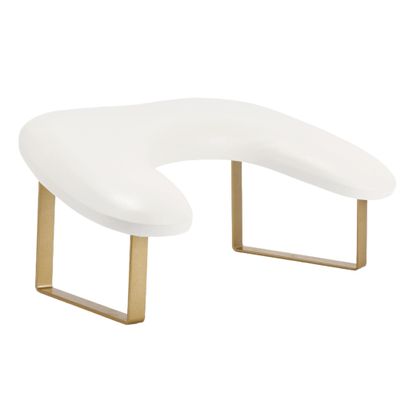 VOCOSTE Arm Rest for Nails Tech, U Shaped Nail Arm Rest, Manicure Hand Rest with Detachable Brackets, Hand Rest for Nails Tech with Stable Base, Nail Hand Rest, White