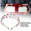 Hairpin Headband, Clip Headband Metalrhine Stone Double Layer Stretching Comfort Pressure Hair Bangs, Hair Accessories for Brides Bridesmaids view 3