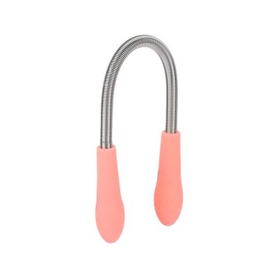 Flexible Adjustment Hair Removal Spring, Ergonomic Handle, Stainless Steel Professional Women Threading Hair Epilator for Upper Lip Chin Cheeks