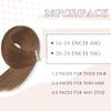 Tape in Hair Extensions Real Human Hair 24 Inch Medium Brown Double Sided Tape for Skin Weft Hair Extension Invisible Tape in Hair Extensions Straight Remy Human Hair for Women 20pcs (10#,24 Inch) view 2