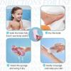 Korean Skin Scrubber Exfoliator Sponge,Dead Skin Scrubber Exfoliator,Body Scrubber,Reusable Super Soft Exfoliating Bath Sponge, Exfoliating Sponge for Adults Children, Clean Skin Sponge (Pink) view 4