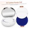 AUTSUPPL 2pcs Portable Loose Powder Containers Powder Puff Refillable Makeup Puff Boxes for Women and Lightweight Body Storage Silver Trim Design for Travel view 2