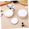 AUTSUPPL 2pcs Portable Loose Powder Containers Powder Puff Refillable Makeup Puff Boxes for Women and Lightweight Body Storage Silver Trim Design for Travel view 4