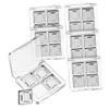 CANIGHT 6-piece Empty Makeup Palette Tray Eyeshadow Holder Grid Design for Organized Storage view 1