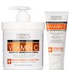 Advanced Clinicals Vitamin C Cream Visibly Brightening Body Lotion | Vitamin C Moisturizer Skin Care Body Cream For Women & Men Visibly Improves Look Of Dark Spots & Uneven Skin Tone, W/Travel Size view 1