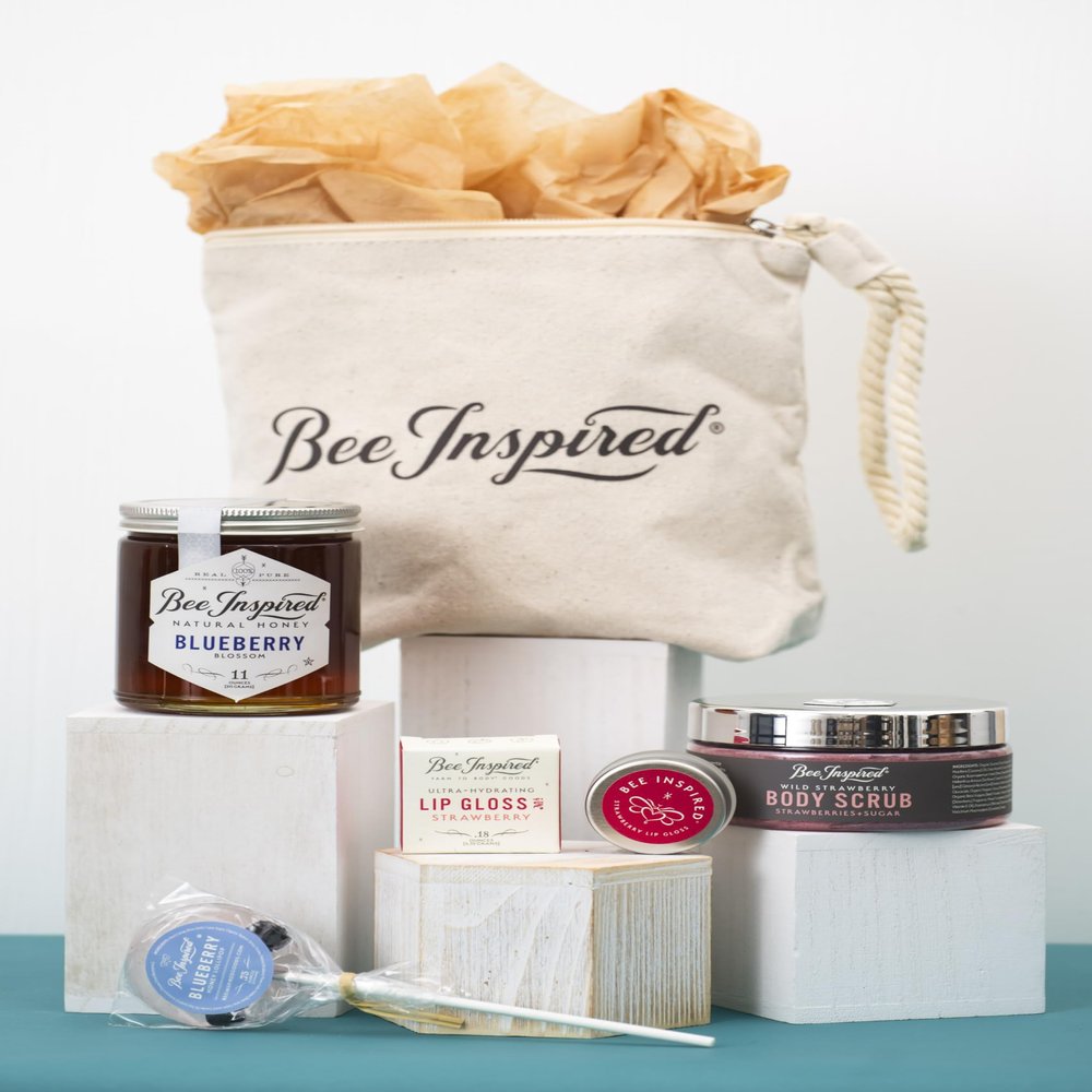 Bee Inspired Berry Lovers Bundle - Eco-Friendly Berry Lovers Gift Set - Natural Skincare & Edible Treats - Handcrafted and Cruelty-Free - Perfect Berry Gift Ideas for Skincare Enthusiasts