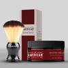 American Shaving Co. Sandalwood Shaving Cream For Men With Shaving Brush 8 oz, Made in USA, Easy Application, Quality Potent Ingredients, Non-GMO, GMP Certified, Cruelty-Free Products view 1