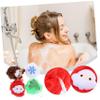 Healeved Holiday Loofah Christmas Santa Bath Ball Set 4pcs Exfoliating Bathing Balls view 3
