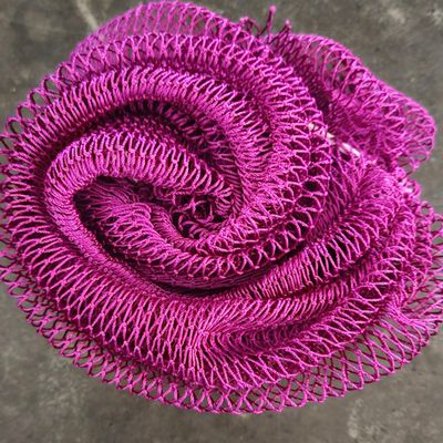 Authentic African Exfoliating Net Sponge Sourced from Nigeria 45 inch Long Bath Exfoliating Shower Body Scrubber Back Scrubber for Smooth Skin (Purple)