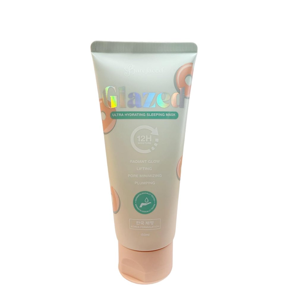 1 Tube Barefaced GLAZED Ultra Hydrating Sleeping Mask, 150ml