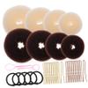 BELLIFFY Donut Hair Bun Maker Kit Donut Buns U-pins Hair Ties Pink Styling Needle Easy to Use for Women Girls for Elegant Hairstyles Any Occasion view 1
