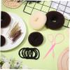 BELLIFFY Donut Hair Bun Maker Kit Donut Buns U-pins Hair Ties Pink Styling Needle Easy to Use for Women Girls for Elegant Hairstyles Any Occasion view 2