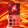 docolor White Eyeliner Waterproof Eye liner Longwearing with Ultra-Fine Tip and Red Eyeshadow Palette 9 Colors Gemstone Shadow Palette Highly Pigmented Mattes Shimmers Colourful Makeup Palette view 2