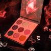 docolor White Eyeliner Waterproof Eye liner Longwearing with Ultra-Fine Tip and Red Eyeshadow Palette 9 Colors Gemstone Shadow Palette Highly Pigmented Mattes Shimmers Colourful Makeup Palette view 4