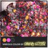 DAGEDA Halloween Black Body Glitter Gel, Face Hair Glitter Body Shimmer, Halloween Costume Accessories Chunky Glitters Eyeshadow, Holographic Cosmetic Sequins Festival Outfits for Women 50ml view 3