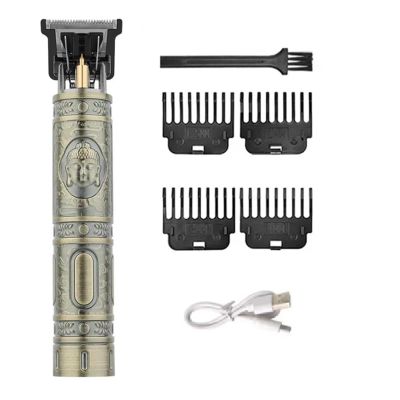 Razors Electric Hair Cutting Machine Vintage T9 Clipper Hair Rechargeable Man Shaver Trimmer for Men's Barber Professional(Buddha)