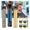 Razors Electric Hair Cutting Machine Vintage T9 Clipper Hair Rechargeable Man Shaver Trimmer for Men's Barber Professional(Buddha) view 2
