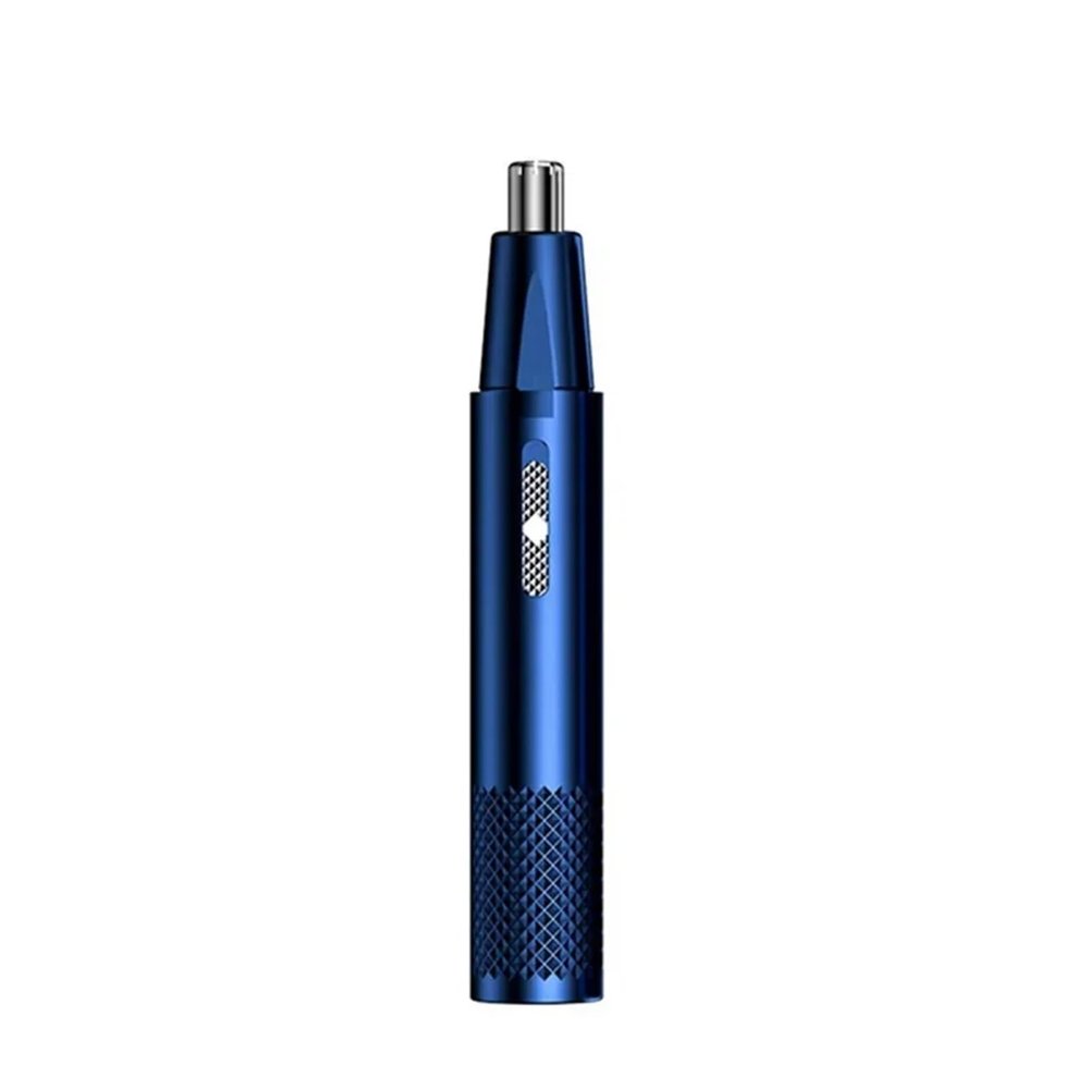 Razors Electric Nose Hair Trimmer Mens Nose and Ear Remover Automatic Washable Hair Clipper USB Rechargeable Shaving(Blue)