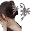 Black Metal Spider Web Hair Clips Alloy Halloween Hair Claw Clips 1Pcs Punk Metal Hair Clip for Thick Thin Hair Jaw Clips Halloween Hair Accessories Strong Holds Large Hair Clip for Women Girls view 1