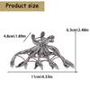 Black Metal Spider Web Hair Clips Alloy Halloween Hair Claw Clips 1Pcs Punk Metal Hair Clip for Thick Thin Hair Jaw Clips Halloween Hair Accessories Strong Holds Large Hair Clip for Women Girls view 3