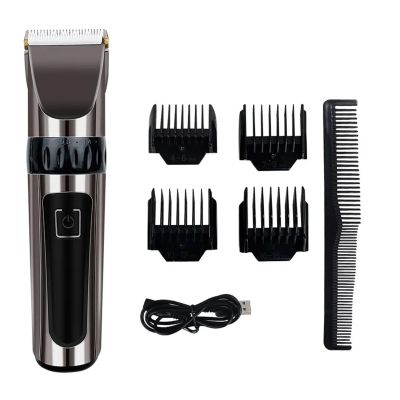 Razors USB Electric Hair Clipper for Men Hair Cutting Machine Rechargeable Man Shaver Trimmer Barber Technical Beard Trimmer(Black)