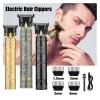 Razors Vintage T9 Electric Hair Cutting Machine Hair Clipper Professional Barber Men Shaver Rechargeable Hair Trimmer for Men(Black Buddha) view 2