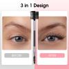 cobee 12Pcs Eyebrow Eyelash Shaper, 3 Head Eyebrow Brush Comb Double Head Eyelash Separator Brush Eyelash Makeup Grooming Tool for Women Eliminating Mascara Clumps Separating Lashes view 2