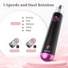 Electric Nail Drill, 8-in-1 Cordless Electric Nail File with LED Light, 5 Speeds Rechargeable Manicure and Pedicure Kit Hand Foot Care Tool for Nail Grinder Trim Polish for Women Baby view 2