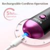 Electric Nail Drill, 8-in-1 Cordless Electric Nail File with LED Light, 5 Speeds Rechargeable Manicure and Pedicure Kit Hand Foot Care Tool for Nail Grinder Trim Polish for Women Baby view 3