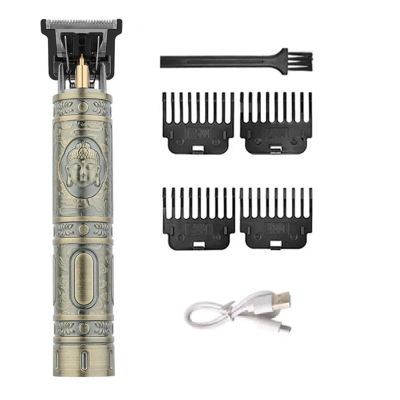 Razors Vintage Electric Shaver Hair Trimmer Barber Hair Clipper Cordless Hair Cutting Machine Beard Shaving Tondeuse T9 Razor Men(Buddha-no Box)