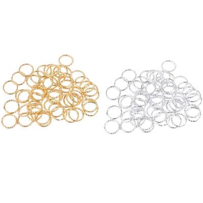 100Pcs Hair Rings Braid Rings Hair Loop Clips Hair Hoops, Women Men Fashion Hip-Hop DIY Hair Clip Accessories for Hair and Dreadlocks