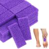 100 Pcs Pumice Stone for Feet Scrubber Dead Skin Disposable Foot Scrubber Pumice Pads Foot Pumice Foot Callus Remover for Feet Pedicure Foot Heel Exfoliator Tool Purple Pumice Sponge Salon Home Use view 1