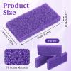 100 Pcs Pumice Stone for Feet Scrubber Dead Skin Disposable Foot Scrubber Pumice Pads Foot Pumice Foot Callus Remover for Feet Pedicure Foot Heel Exfoliator Tool Purple Pumice Sponge Salon Home Use view 2