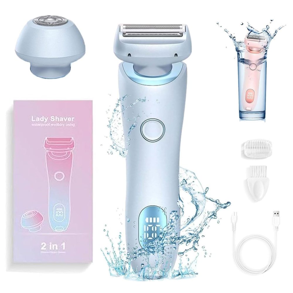2 in 1 Electric Shaver for Women, Electric Shaver, Bikini Trimmer