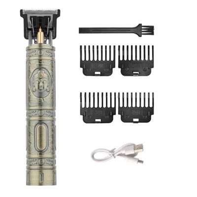 Razors Hair Clipper Professional Cutter Vintage T9 USB Hair Cutting Machine Trimmer for Men Cordless Beard Trimmer Men Hair Trimmer(Buddha)