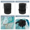 2PCS Art Marble-220 Travel Cosmetic Bag: Your Ultimate Makeup Organizer & Bathroom Cases - With Drawstring, Cylindrical & Small Toiletry Bag view 3