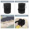 2PCS Abstract Art-602 Travel Cosmetic Bag Makeup Organizer: Stylish Bathroom Cases with Drawstring, Cylindrical & Small Toiletry Bag view 3
