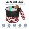 2PCS Love Pattern-204 Travel Cosmetic Bag: Your Ultimate Makeup Organizer & Bathroom Cases - With Drawstring, Cylindrical & Small Toiletry Bag view 2