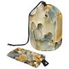 2PCS Marble Texture-338 Travel Cosmetic Bag Makeup Organizer: Stylish Bathroom Cases with Drawstring, Cylindrical & Small Toiletry Bag view 1