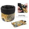 2PCS Marble Texture-338 Travel Cosmetic Bag Makeup Organizer: Stylish Bathroom Cases with Drawstring, Cylindrical & Small Toiletry Bag view 4