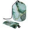 2PCS Colored Marble-416 Travel Cosmetic Bag: Your Ultimate Makeup Organizer & Bathroom Cases - With Drawstring, Cylindrical & Small Toiletry Bag view 1