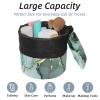 2PCS Colored Marble-416 Travel Cosmetic Bag: Your Ultimate Makeup Organizer & Bathroom Cases - With Drawstring, Cylindrical & Small Toiletry Bag view 2