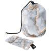 2PCS Retro Aesthetic Marble-297 Travel Cosmetic Bag Makeup Organizer Bag Bathroom Cases Toiletry Bag with Drawstring (Cylindrical bag and small bag) view 1