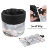 2PCS Retro Aesthetic Marble-297 Travel Cosmetic Bag Makeup Organizer Bag Bathroom Cases Toiletry Bag with Drawstring (Cylindrical bag and small bag) view 4