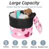 2PCS Art Love-162 Travel Cosmetic Bag Makeup Organizer: Stylish Bathroom Cases with Drawstring, Cylindrical & Small Toiletry Bag view 2