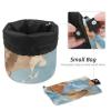 2PCS Marble Texture-360 Travel Cosmetic Bag: Your Ultimate Makeup Organizer & Bathroom Cases - With Drawstring, Cylindrical & Small Toiletry Bag view 4