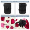 2PCS Art Love-180 Travel Cosmetic Bag: Your Ultimate Makeup Organizer & Bathroom Cases - With Drawstring, Cylindrical & Small Toiletry Bag view 3