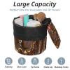 2PCS Marble Texture-336 Travel Cosmetic Bag: Your Ultimate Makeup Organizer & Bathroom Cases - With Drawstring, Cylindrical & Small Toiletry Bag view 2
