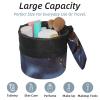 2PCS Marble Texture-331 Travel Cosmetic Bag Makeup Organizer, Drawstring Bathroom Cases - Cylindrical & Small Toiletry Bag view 2