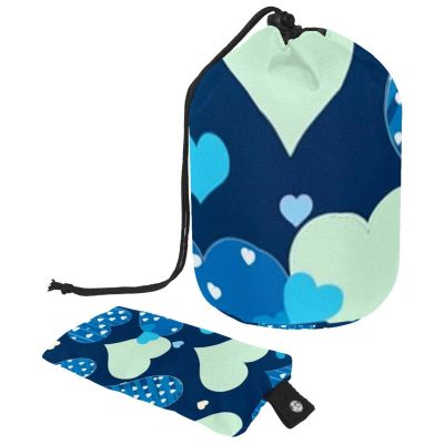 2PCS Colorful Love-24 Travel Cosmetic Bag: Your Ultimate Makeup Organizer & Bathroom Cases - With Drawstring, Cylindrical & Small Toiletry Bag